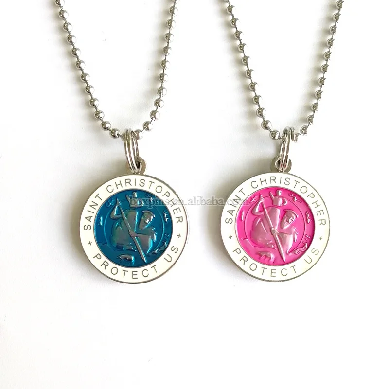 st christopher necklace colors