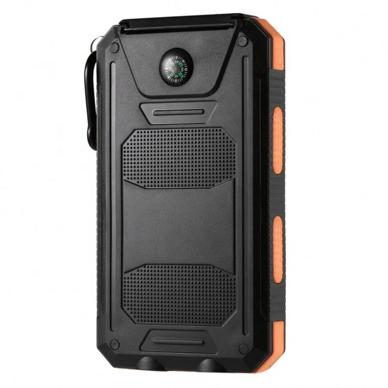 
Лидер продаж Amazon 2019, Универсальное портативное зарядное устройство, уличный водонепроницаемый портативный внешний аккумулятор на солнечной батарее, мобильный мини-аккумулятор для телефонов 