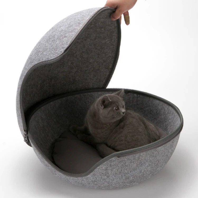 Manufacture Eco Friendly Cat Cave Egg Shape Felt Pet Bed Buy Pet Cave Felt Pet Cave Pet Cave Bed Product On Alibaba Com