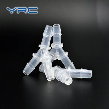 mini air hose barb y branch 3 way connector plastic pipe fitting
