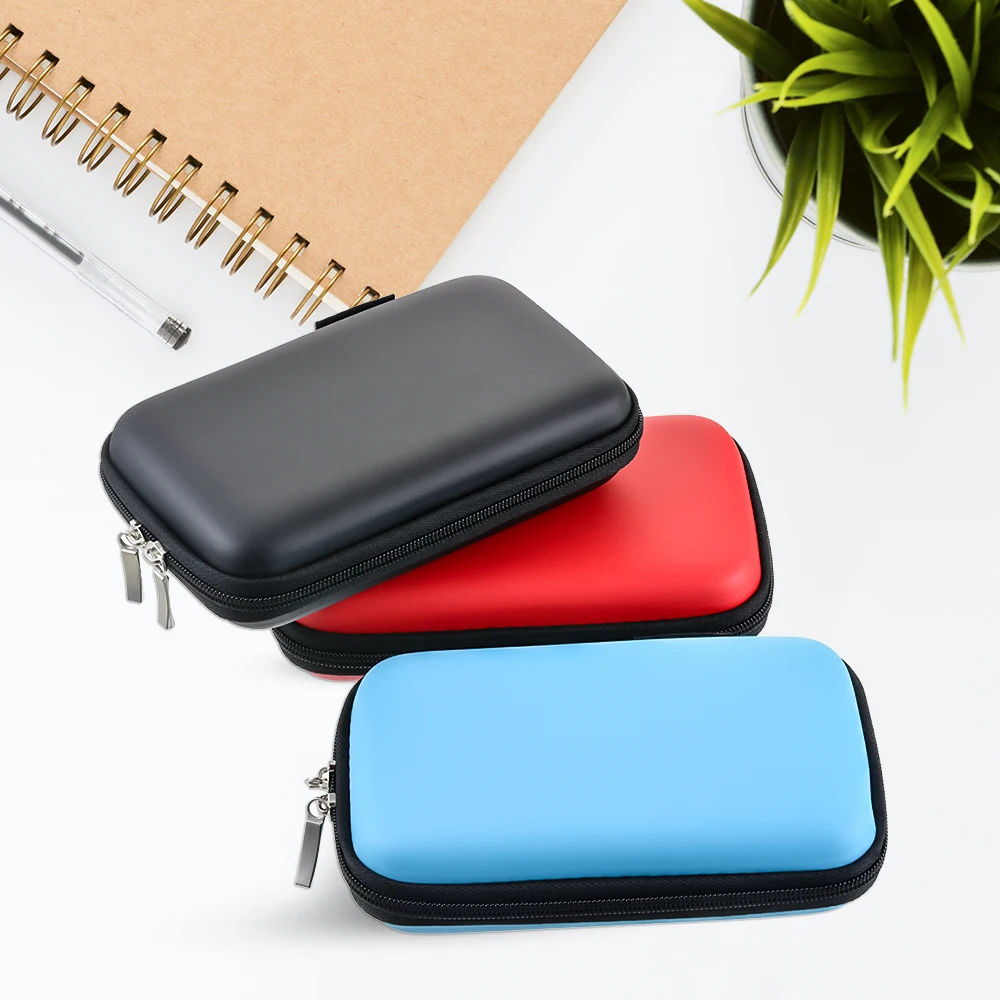 Portable Earphone Cable Earbuds Storage Hard Case Carrying Pouch Bag SD Card Box 