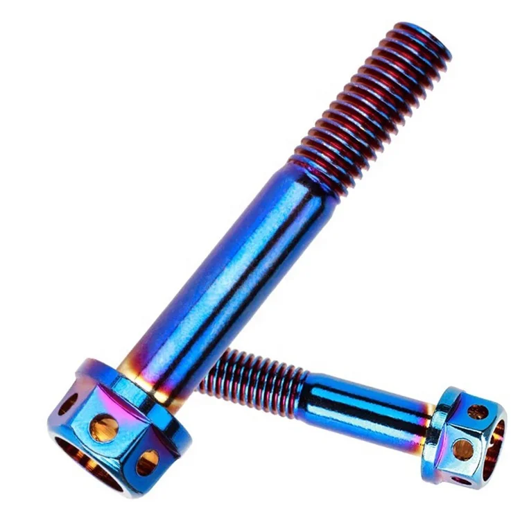 Heng Titanium Hex Flange Bolts for Motorcycle Durable Versatile