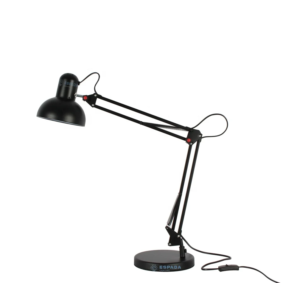 Vintage Adjustable Swing Arms Office LED Reading Task Table Lamp