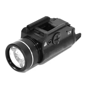800Lumens LED Rail Mount Tactical Gun Flashlight Pistol Light with Strobe&Weaver Quick Release for Hunting