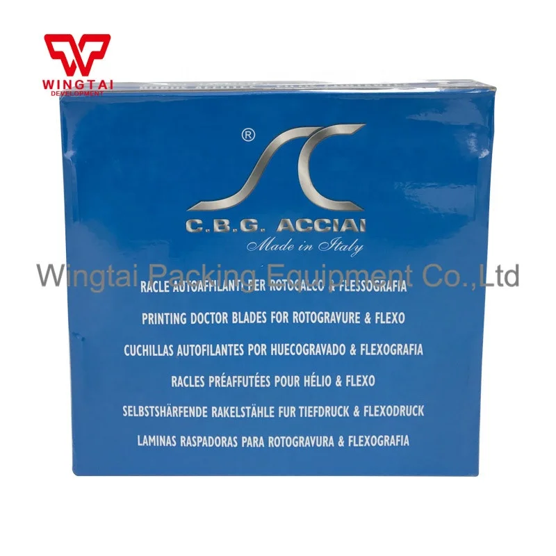 High Performance CBG Acciai LAMELLA Doctor Blade Gravure Ink Scraper