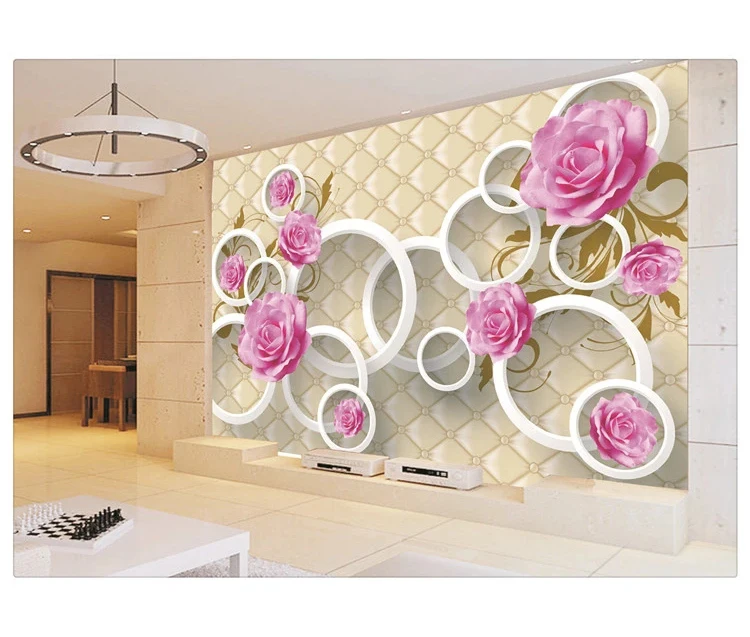 3d Photo Wallpaper Elegant Beautiful Flower Large Wall Mural For House -  Buy 3d Photo Wallpaper,Elegant Butterfly Flower Mural,Flower Large Wall  Mural For House Product on 