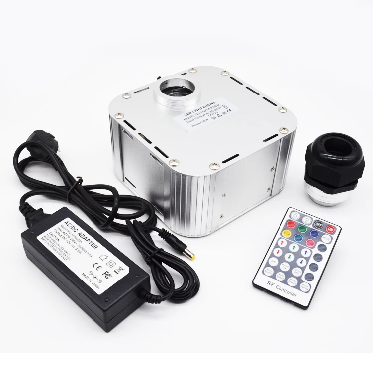 32 Вт RGB Мерцающий СВЕТОДИОДНЫЙ волоконно-оптический Звездный потолочный светильник для внутреннего украшения