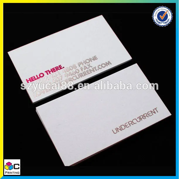 Cheap printed luxury fashion cotton custom business cards paper