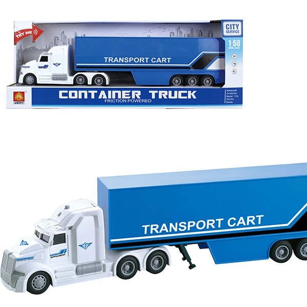 GX1110754  Transport Toy Friction Shipping Container Truck Toy Car With Container Wholesale TOYS