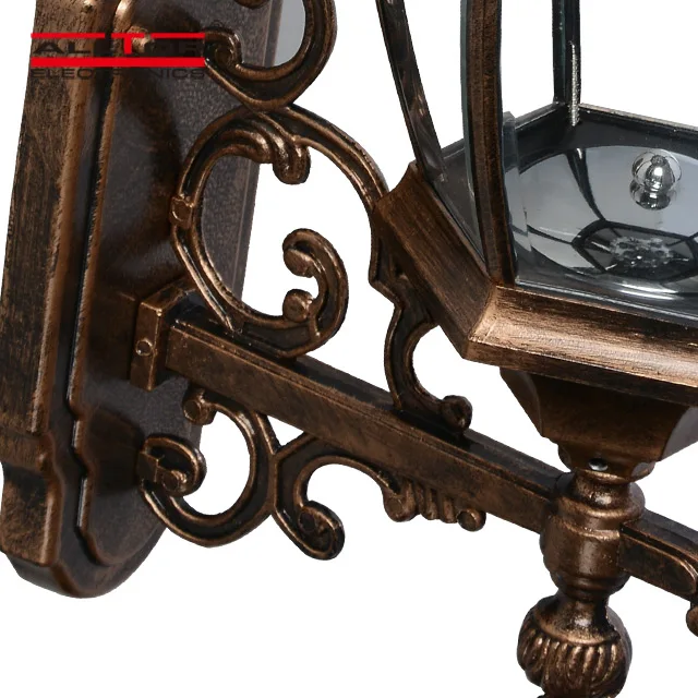 ALLTOP, классический стиль, алюминиевый стеклянный наружный Ip65 3 Вт, солнечный светодио дный настенный светильник