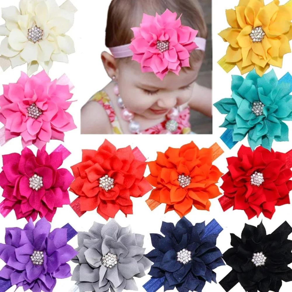 Accesorios Para La Cabeza De Bebe Con Flor Para La Cabeza De Los Ninos Cinta Para El Pelo Con Doble Hoja De Loto Colores Buy Banda De Pelo Product On Alibaba Com