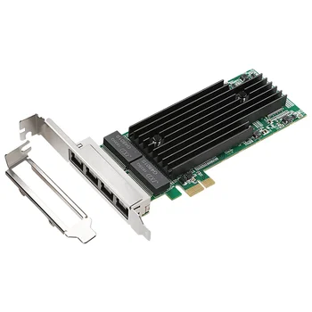 Intel 82576 based 10/100/1000M 4 Ports PCIe Network card Gigabit Ethernet Adapter