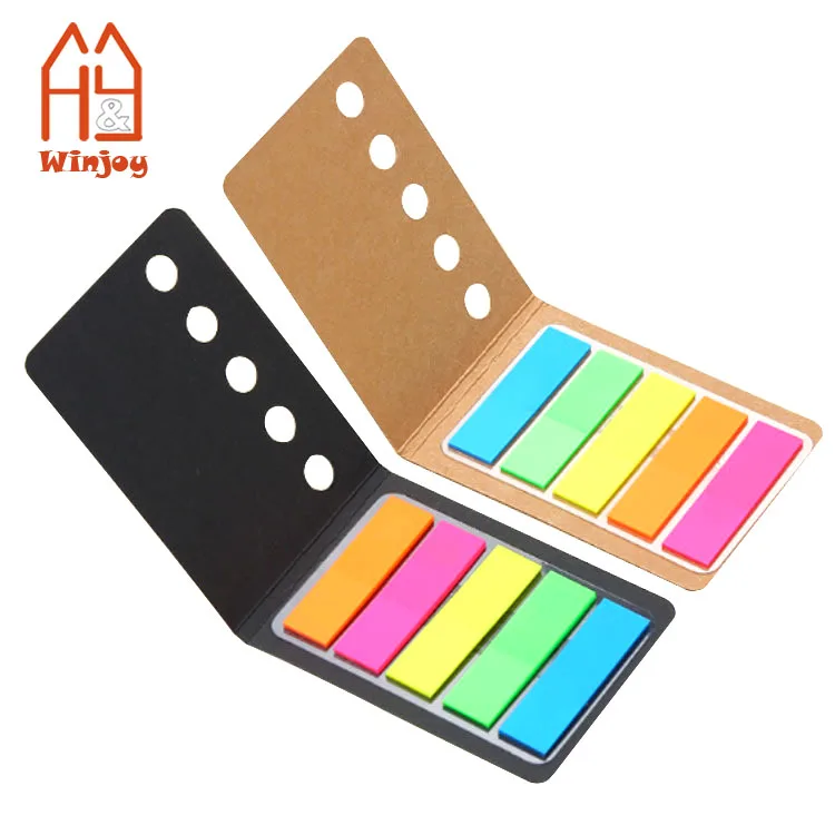 Рекламный экологически чистый блокнот из переработанной крафт-бумаги с ручкой для записей Стикеры школы и офиса.