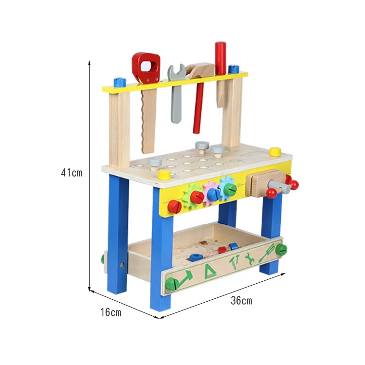 Многофункциональный Diy Детский ролевой обучающий инструмент платформа деревянная верстак игрушка