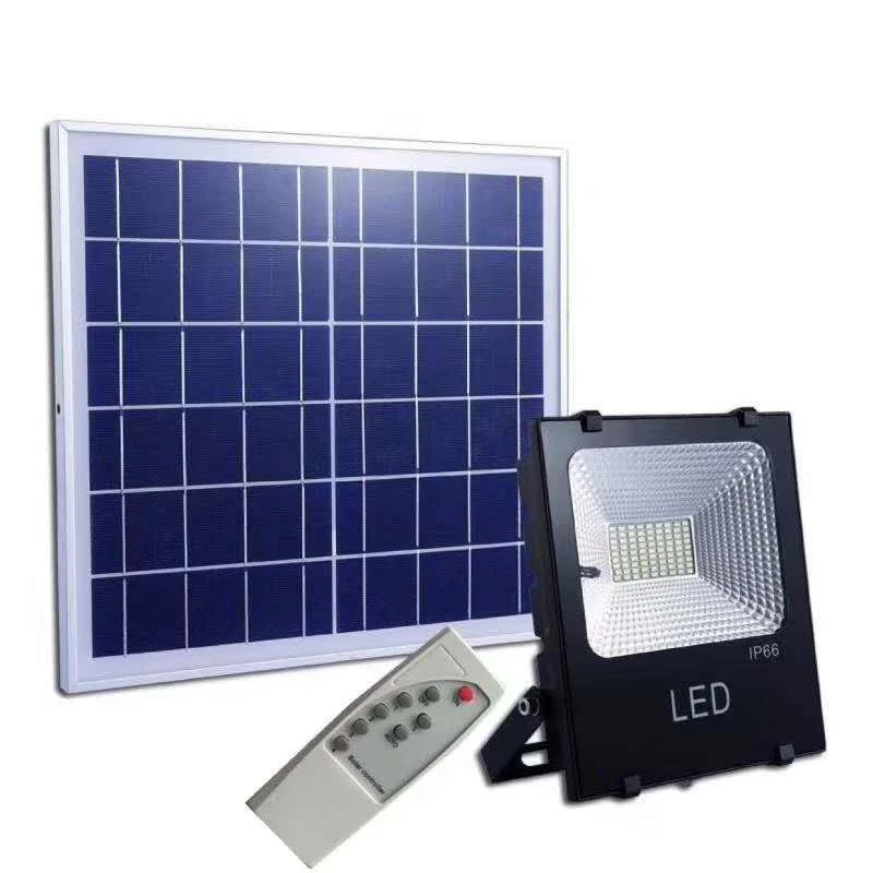 Cheap price high luminous rechargeable led solar flood light 25W 40W 60W 120W 200W for farmer parking street lighting