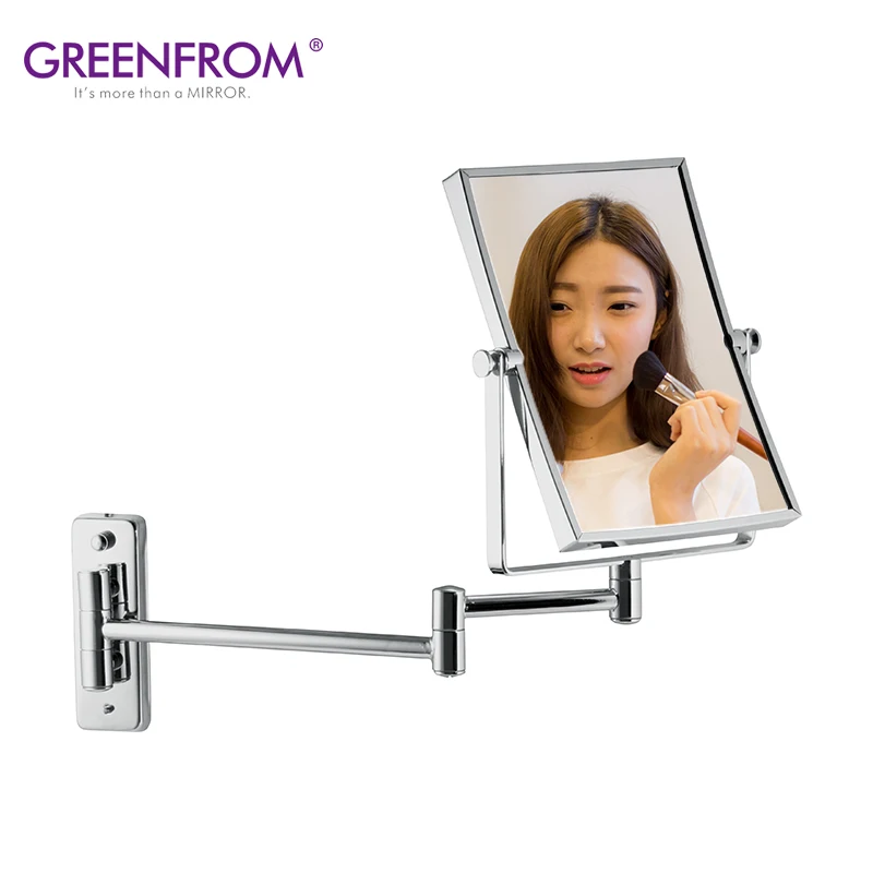 Ванная комната смарт-2X Увеличительное Стоя-защелка макияж роскошные зеркала