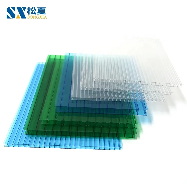 Поликарбонатная прозрачная крыша с двойной стенкой стандартные