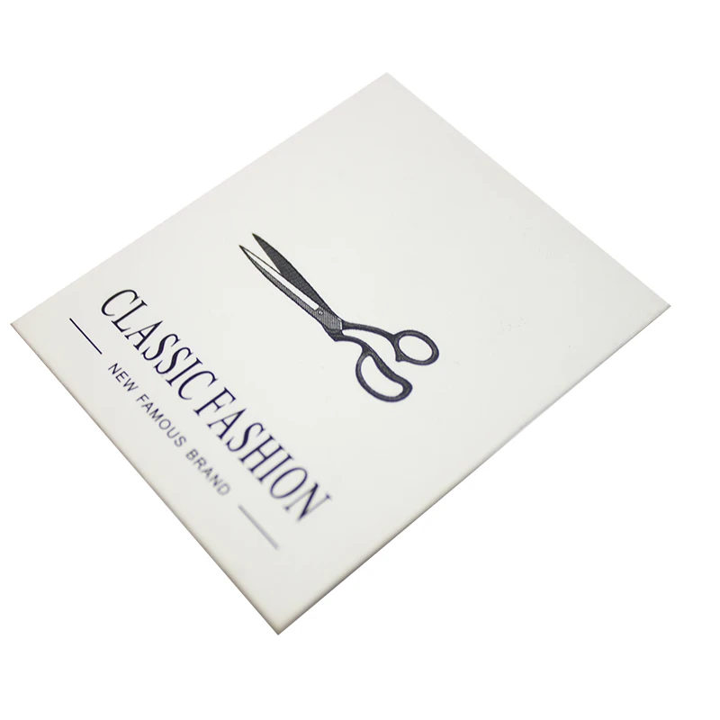 Clothes Tag  Custom Logo Scissors White Paper Hang Tag For Clothes