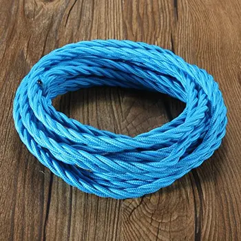 Vintage-Stoffkabel – 5m, 2-adrig, 0,75mm², CE/RoHS – Perfekt Für Lampen & Kronleuchter