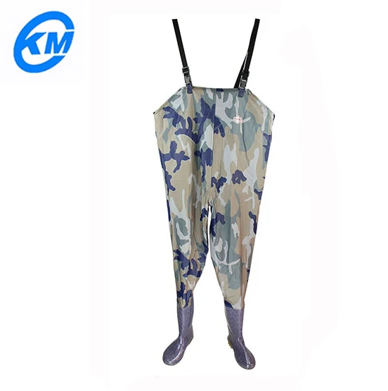 Breathable pvc men chest fishing wader