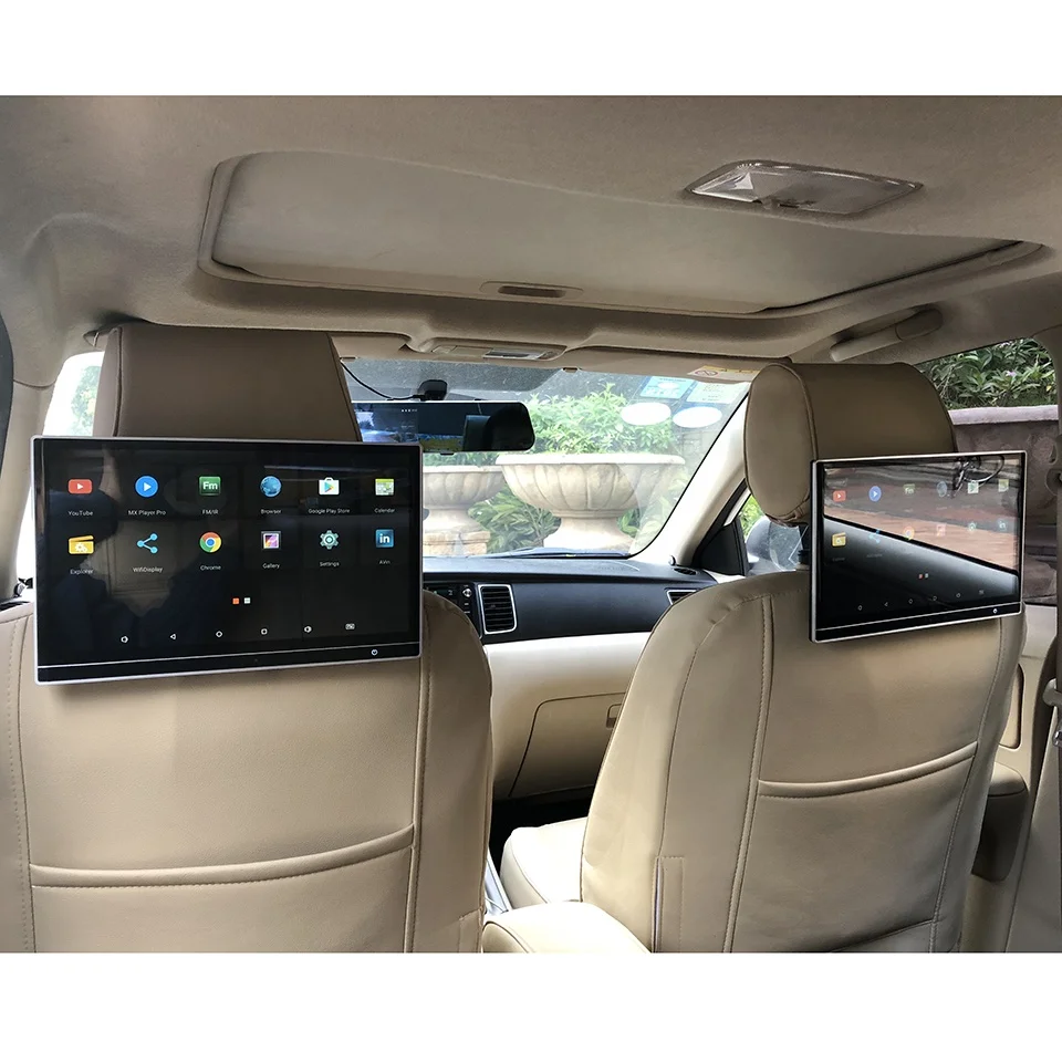 Rear Android Headrest Screen Car Monitor in Car Video for Chevrolet Camaro Captiva Traverse Orlando Cruze Advertising Tv Player