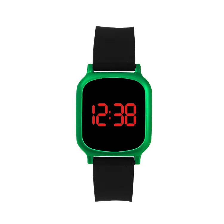 Orologi quadrati in Silicone Touch Screen orologi digitali per bambini  personalizzati con Display da polso per bambini di grandi dimensioni con
