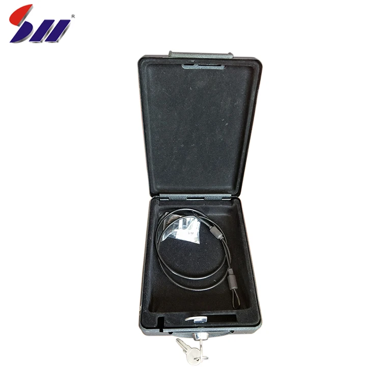 Оптовая Продажа Портативный сверхмощный сталь smart key lock короткие ключи пистолет Сейф