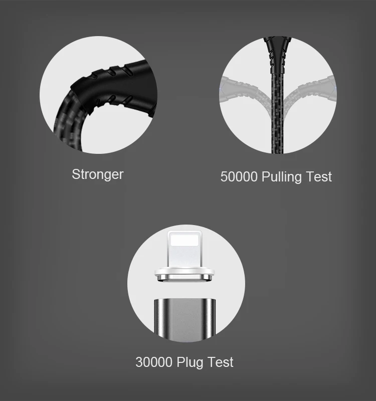 
 Лидер продаж, магнитный usb-кабель для быстрой зарядки и передачи данных, 3 разъема, micro usb-кабель для мобильного телефона  