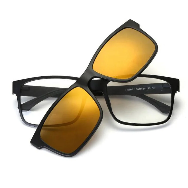 Reading Glasses with Clip on Magnetic Polarized Sunglasses Visor Clip