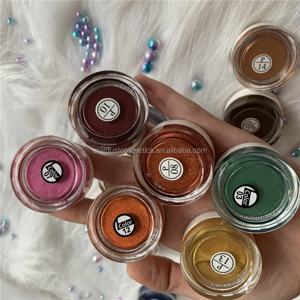 14 видов цветов натуральная косметика влажные тени для