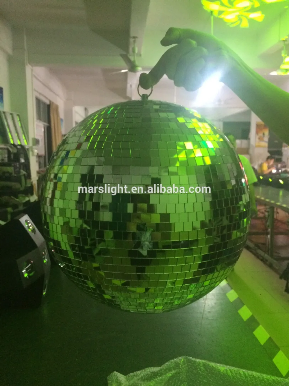 Dj lights Rotating mirror disco ball pendent hanging large night club LED stage disco mirror ball disco ball