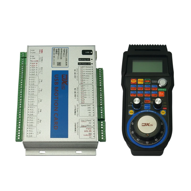 USB CNC Control Card NVCM 6 Axis CNC Controller Board - USB Interface Motion Control Card For Stepper Motors With Mach3 USB Mach3 Controller