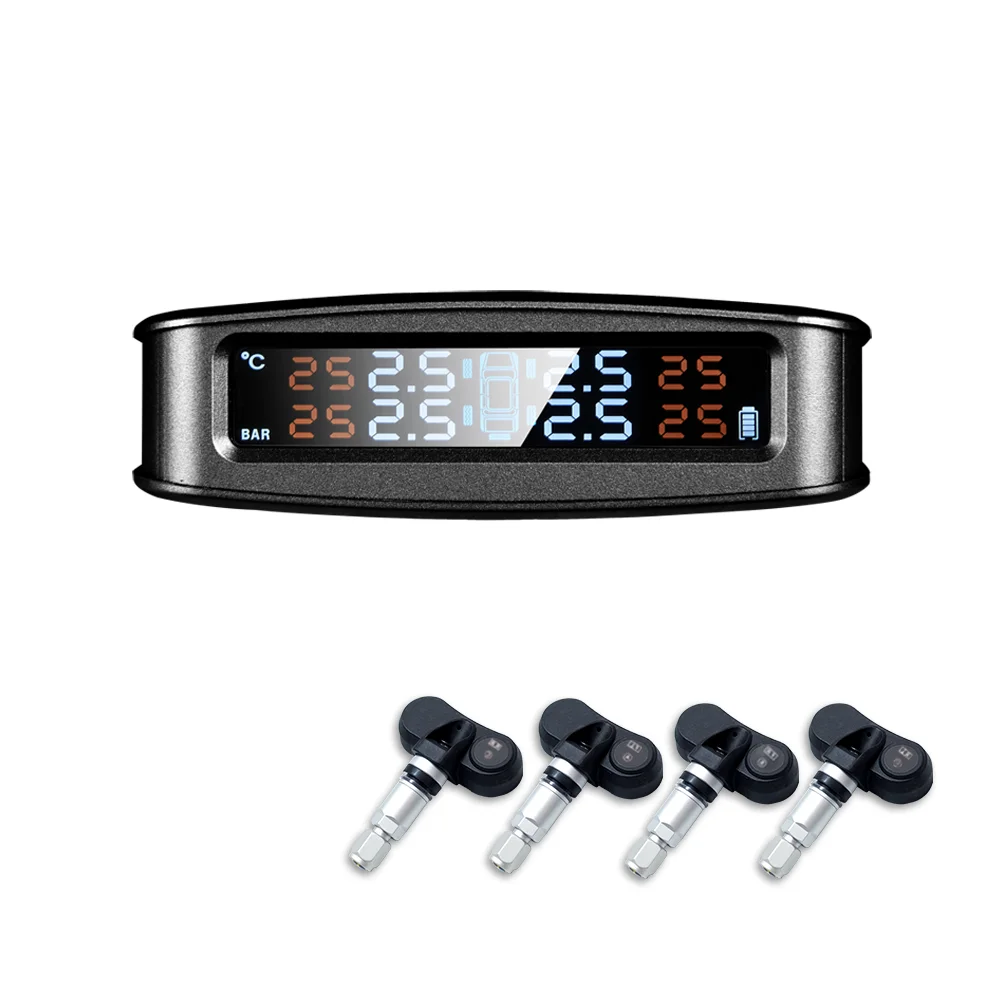 Система контроля давления в шинах с внутренним датчиком энергосбережения дисплея 4 колеса внутренний датчик Tpms