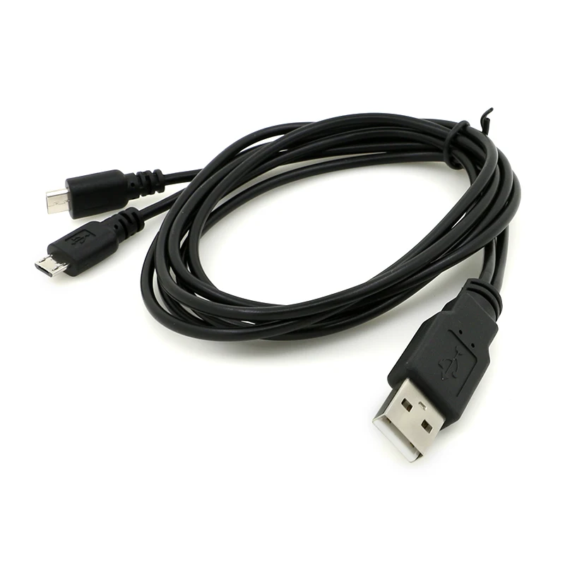 
 Бесплатный образец на заказ USB 2,0 a male к dual head miro male usb y splitter cable  