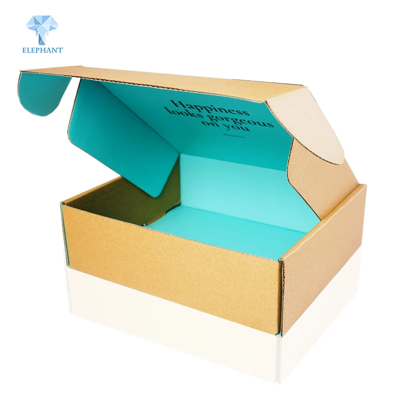 Package Mini Design Logo Blue Hard Paper High Quality Cardboard mailer Box