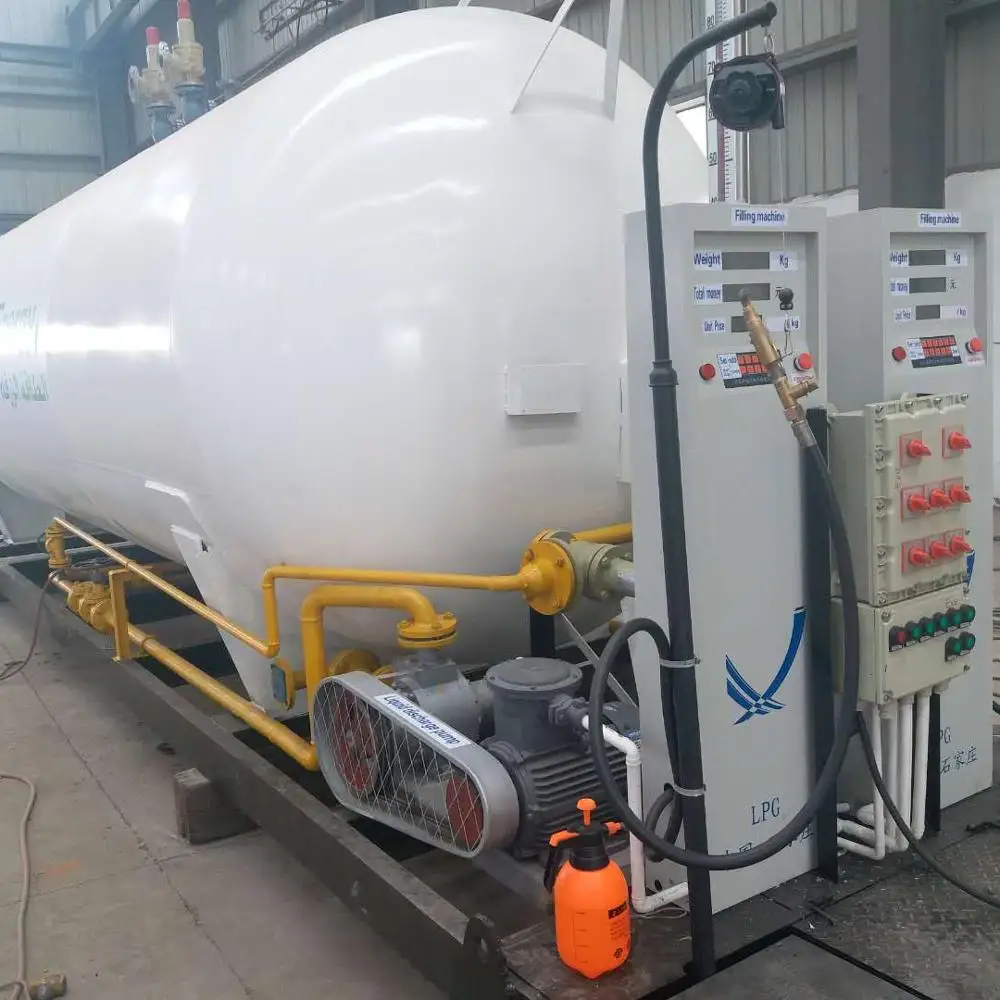 45CBM весь смонтированный на салазках сжиженного газа АЗС товары оборудования