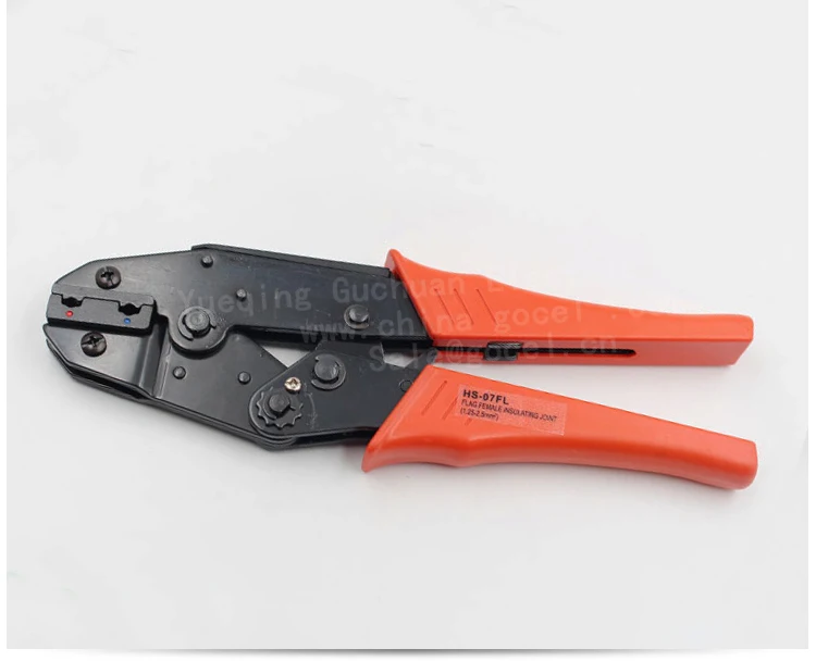 HS-07FL Flag Type female receptacles Insulated Terminals Ratchet Crimping Plier 