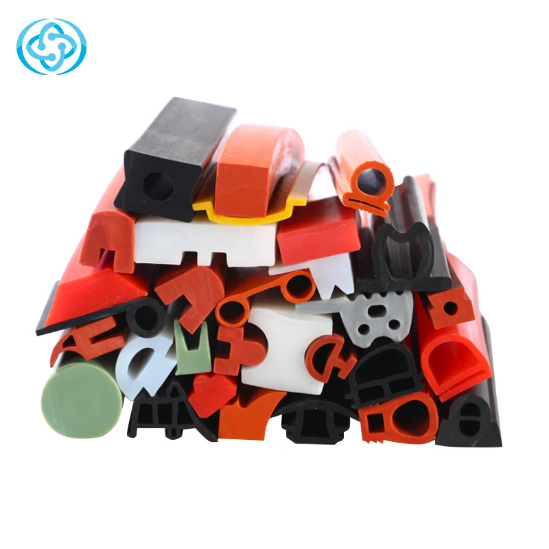 Silicone Rubber Profile Heat Resistant Colorful Solid YT-0801 Series 6-12 Mpa 30~80 Shore Mouldings -50 to 250 CN SHN Yotile
