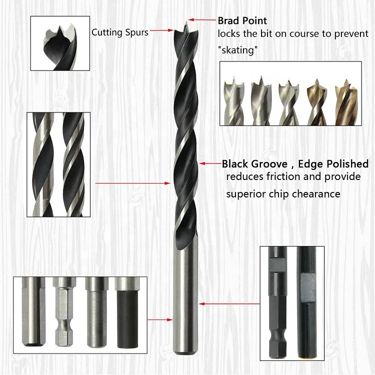 Extra Length Large Long Wood Drill Bits B&q for Wood