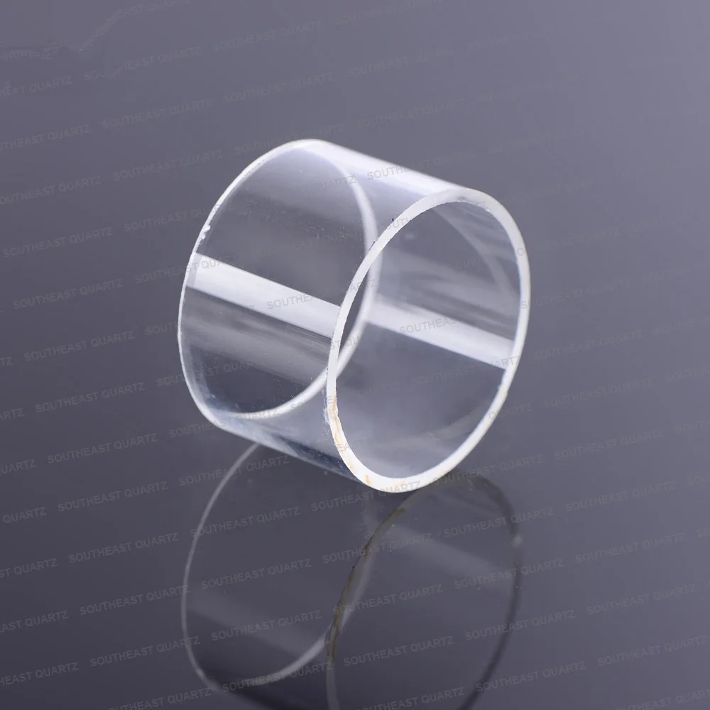 Прозрачная устойчивая к высоким температурам трубка из кварцевого стекла большого