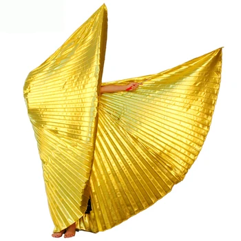 Cheap Wholesale Dance Prop 360 Degree Adult Gold Egyptian Belly Dance Wings
