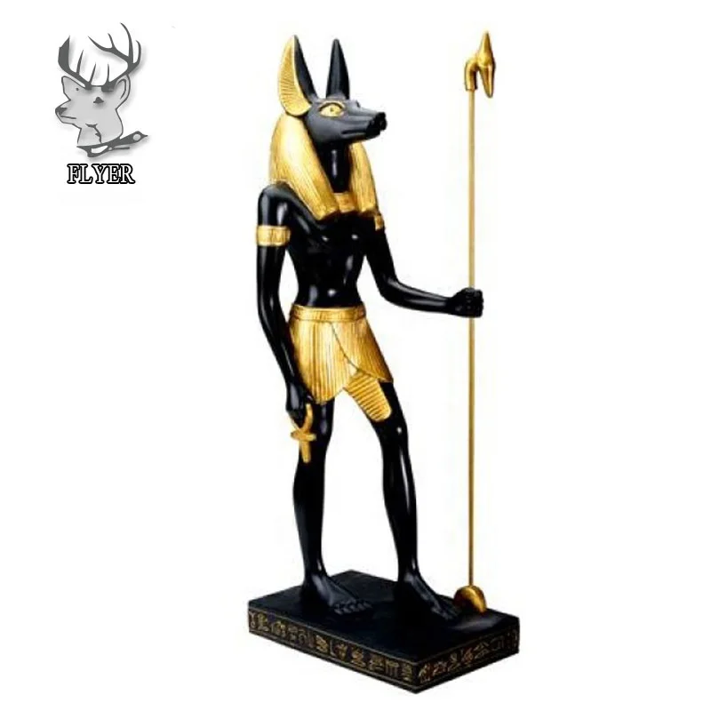 Life Size Resin Ancient Egypt God Anubis Statue for Home Decor