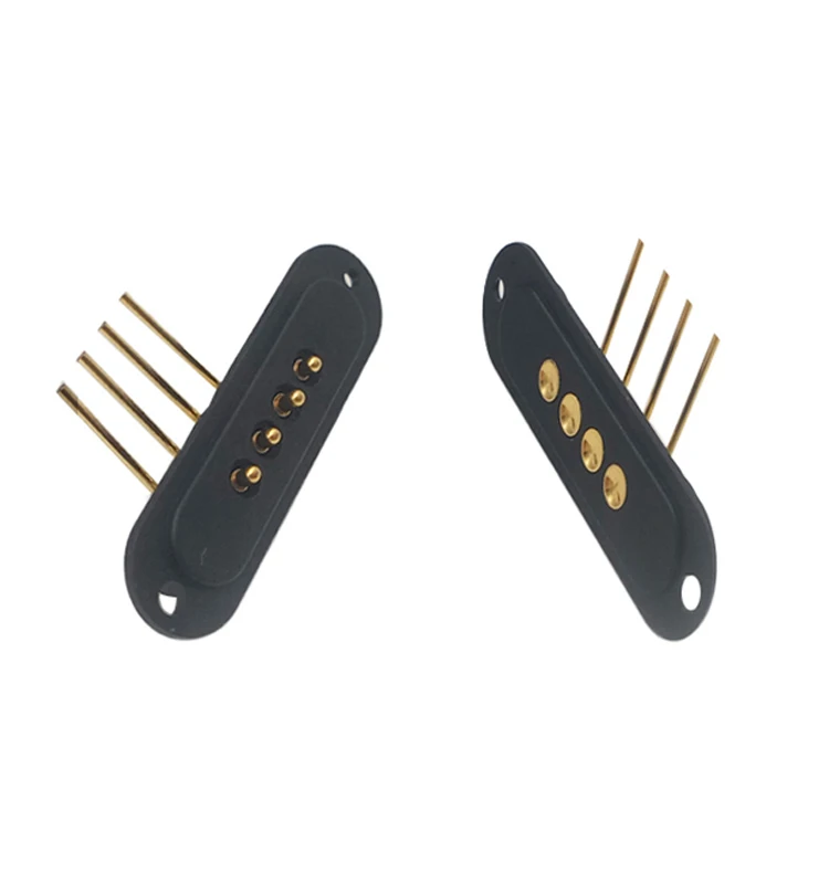 
2019 высокий ток Весна Пружинные контакты SMT/SMD магнитный кабель 4-контактный разъем USB разъем Магнитная для зарядки аккумулятора 