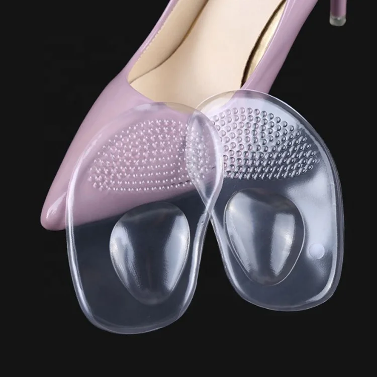 Almohadillas de silicona en gel para pies, tacones altos, pies delanteros,  almohadillas, cuidado, tacones altos, almohadilla para el pie, media  plantilla (Color : Transparent) : Amazon.es: Salud y cuidado personal