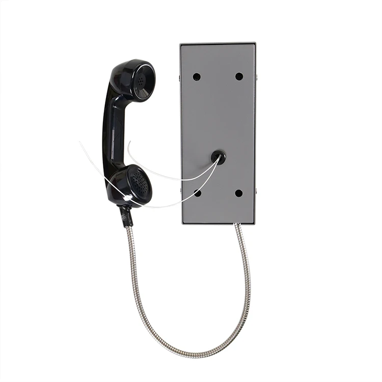 Телефон горячей линии с бронированным шнуром трубки для банка университета аэропорта как общественный телефон тюрьма