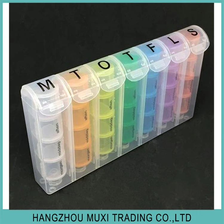 28 день Pill Box Организатор напоминание с отсеков