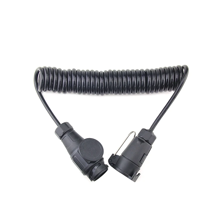 Спиральный провод кабель/гибкий пружинный кабель/весна электрический кабель/7 ядер грузовик запасные части прицепа