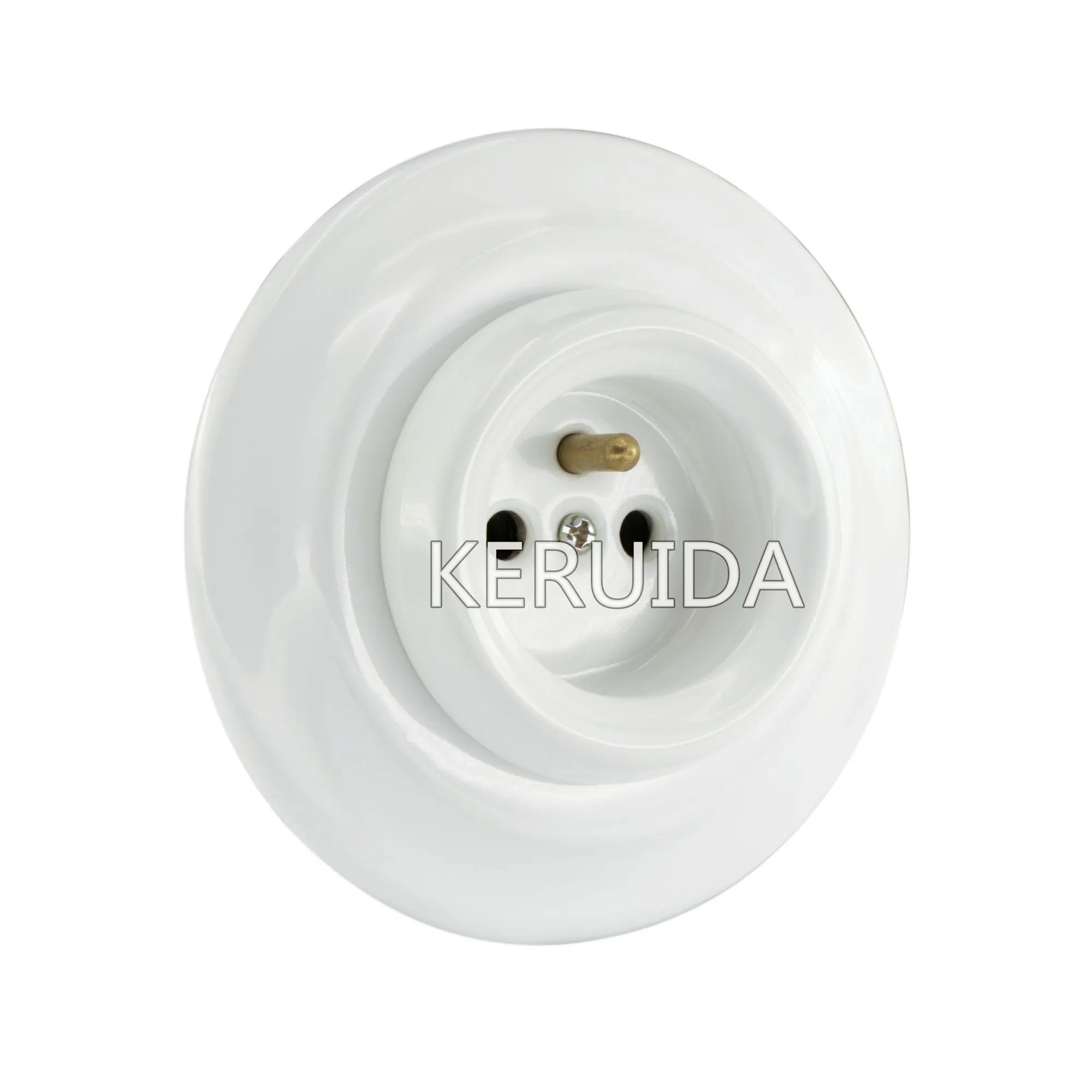 KERUIDA Porcelain Wall Socket Flush Socket Switch