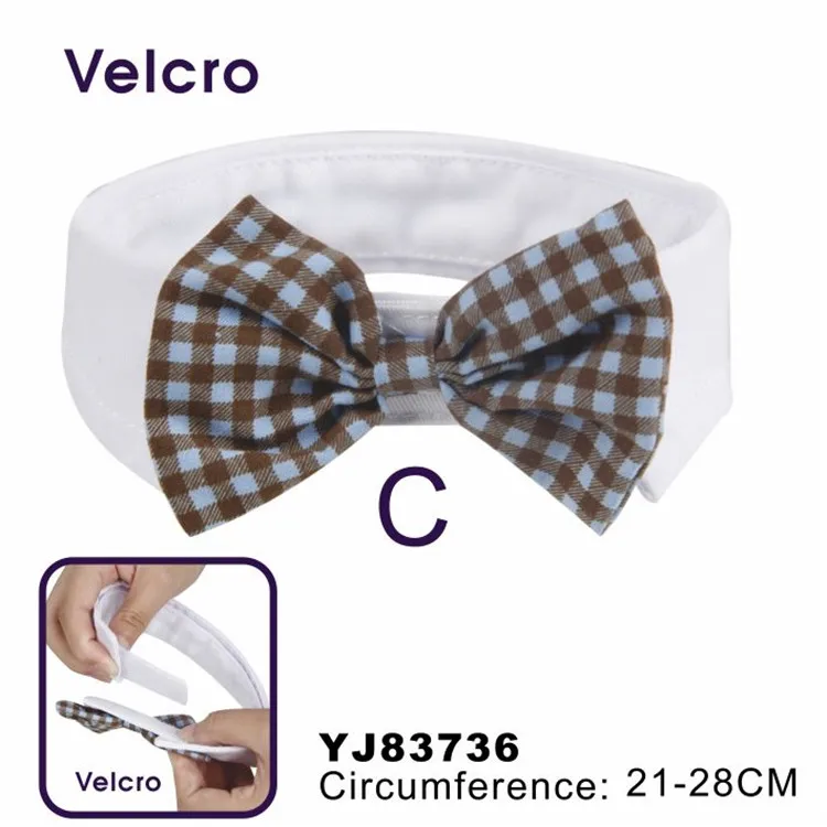 Милый клетчатый Bowknot Pet Puppy Dog
