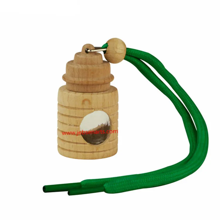 Wooden Car Diffuser Bottle Wood Car Perfume Hanging Car Scent Fragrance